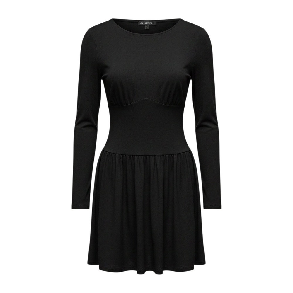 Fashion Nova Sweet Trip Bubble Mini Dress Black Long Sleeve XL JD3558L